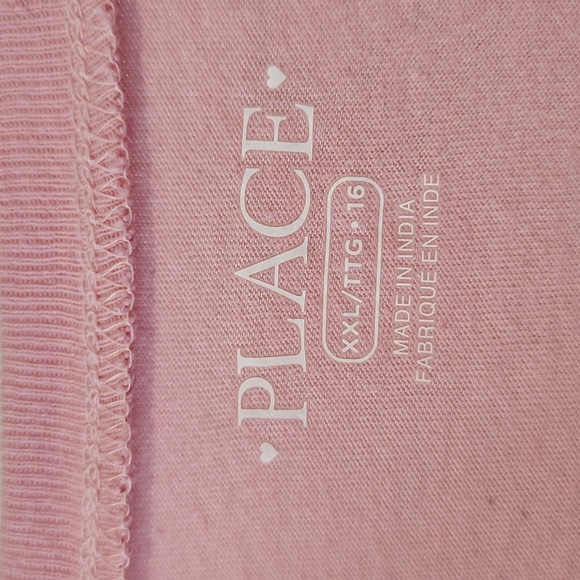 The Children's Place Pink Cotton Glitter Unicorn Top Size 16 - Picture 3 of 6